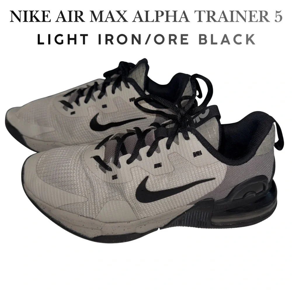 Nike Air Max Alpha Trainer 5‎ Light Iron Ore Black Men’s Training Sneakers